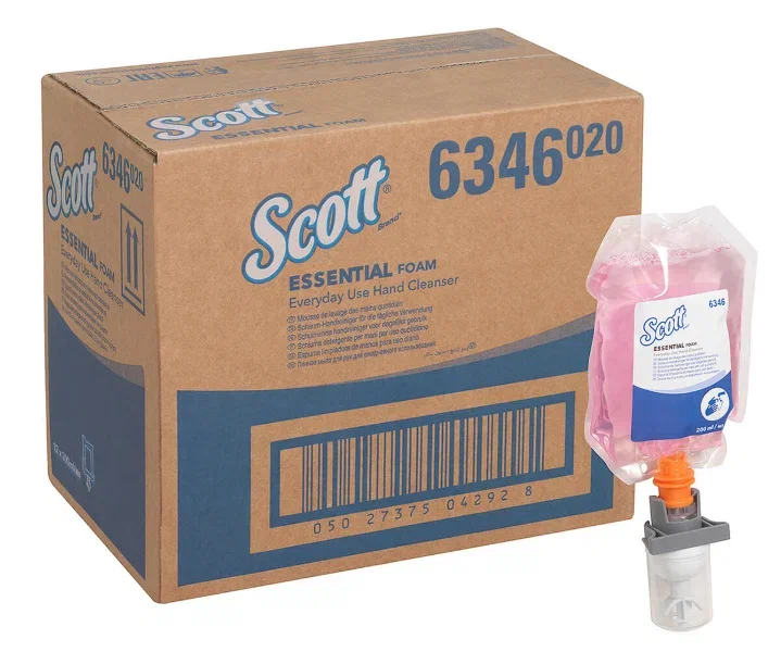 Фото товара: Scott® ESSENTIAL™ Everyday Use Пенное моющее средство для рук для ежедневного использования — Картридж / Розовый / 200 мл