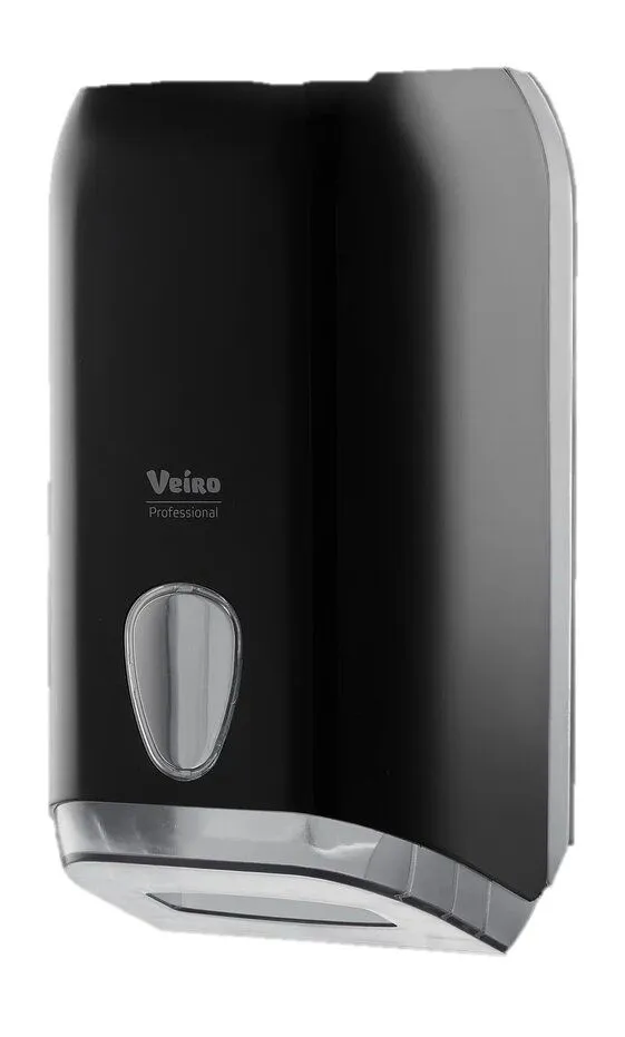 Фото товара: Диспенсер для листовой туалетной бумаги Veiro Professional L-ONE, черный
