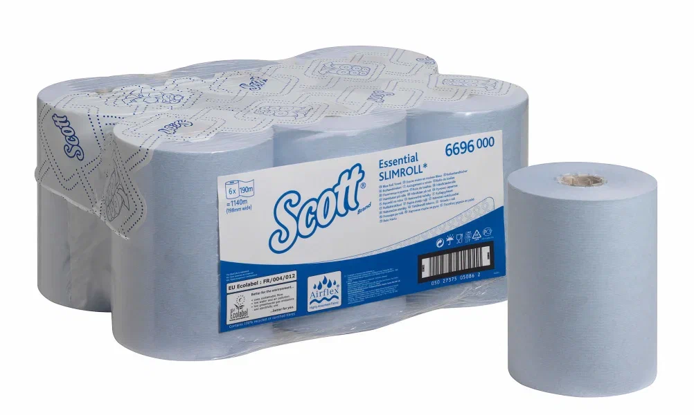 Фото товара: Scott® Essential™ Slimroll™ Полотенца для рук — Рулон / Синий