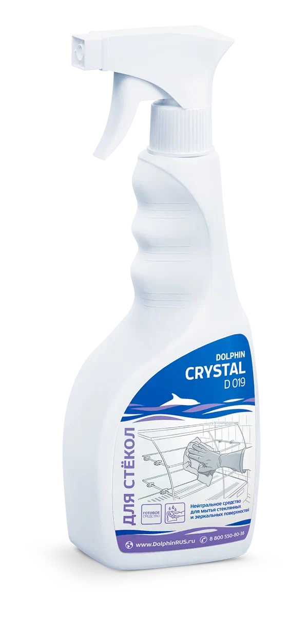 Фото товара: Средство для мытья стекол Crystal с триггером, 500 мл
