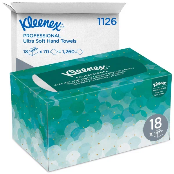 Фото товара: Kleenex® Ultra™ Полотенца для рук — Сложенные / Белый /Средний