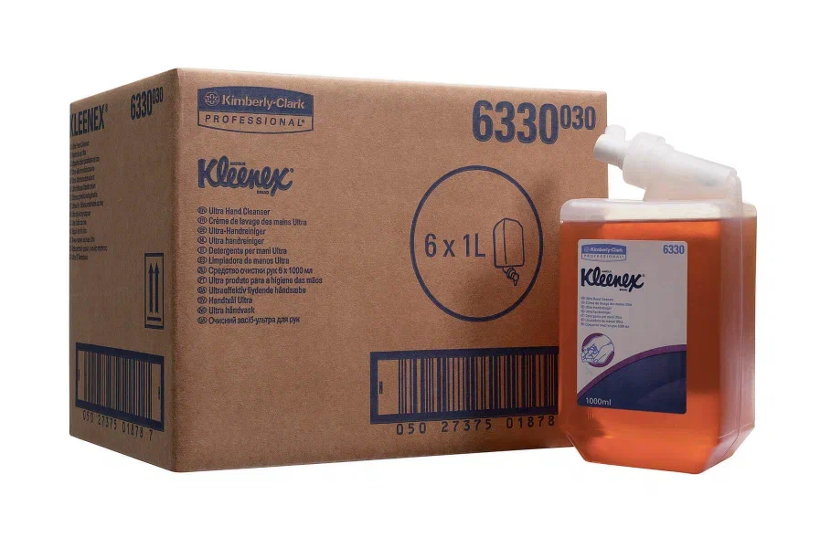 Фото товара: Kleenex® Ultra™ Ultra Жидкое мыло для рук — Картридж / Янтарный / 1 л