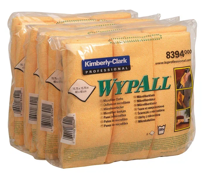 Фото товара: WypAll® Микрофибра — Сложенная / Желтый /40 x 40 см