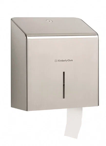 Фото товара: Kimberly-Clark Professional™ Диспенсер для туалетной бумаги — Мини Jumbo / Нержавеющая сталь