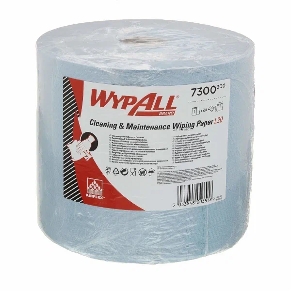 Фото товара: WypAll® L20 Протирочный материал для многофункционального использования — рулон Jumbo / Синий