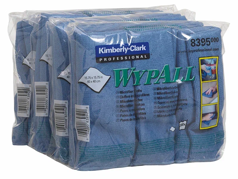 Фото товара: WypAll® Микрофибра — Сложенная / Синий / 40×40 см
