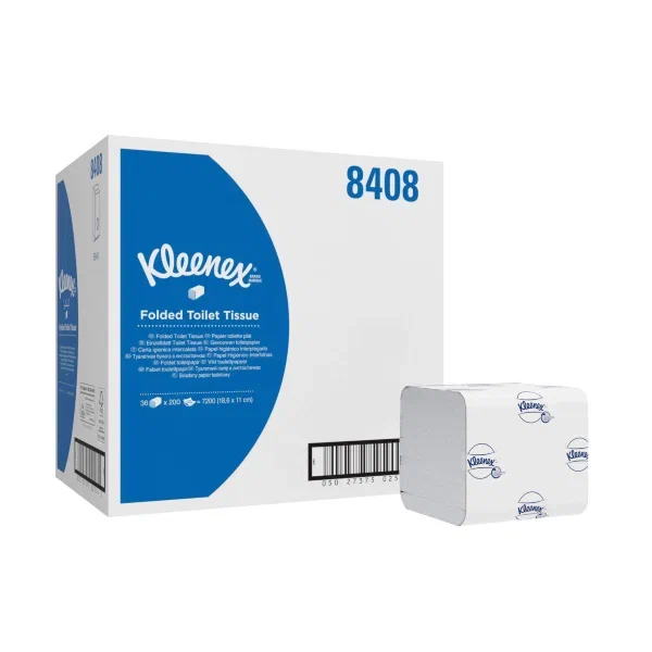 Фото товара: Kleenex® Туалетная бумага — Упаковка Bulk Pack / Белый /200