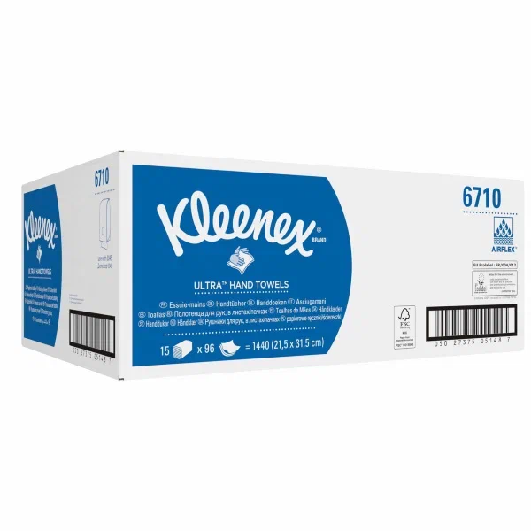 Фото товара: Kleenex® Ultra™ Сложенные полотенца для рук — Сложенные / Белый