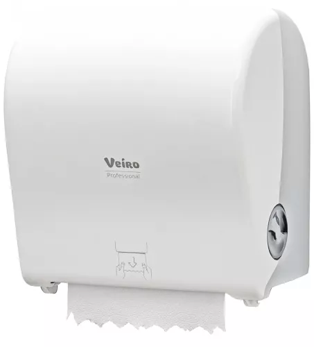 Фото товара: Диспенсер для рулонных бумажных полотенец Veiro Professional POD2, белый