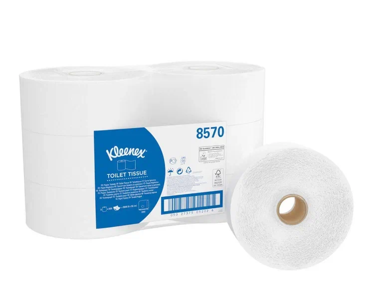 Фото товара: Kleenex® Туалетная бумага — рулон Jumbo / Белый /190