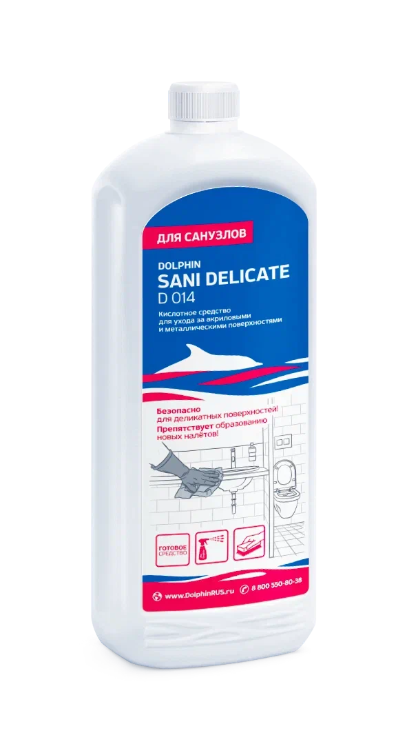 Фото товара: Средство для уборки сантехники и туалетов Sani Delicate, 1 л