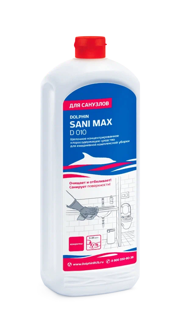Фото товара: Средство для уборки сантехники и туалетов Sani-Max, 1 л
