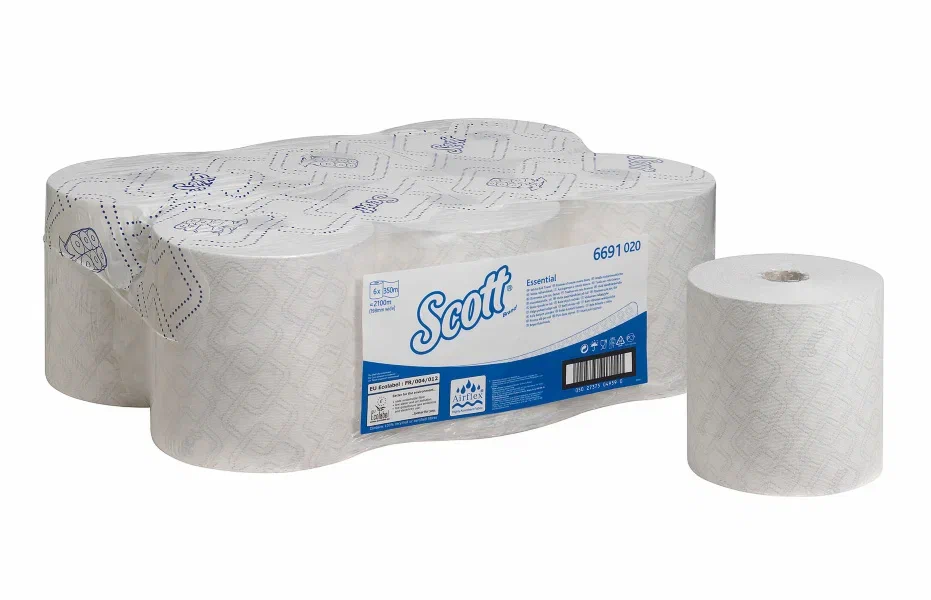 Фото товара: Scott® Essential™ Полотенца для рук — Рулон / Белый