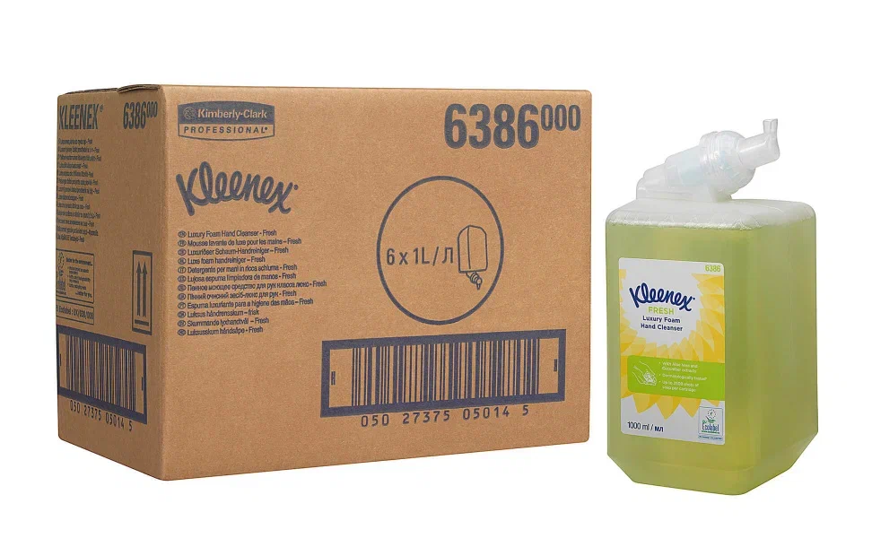 Фото товара: Kleenex® Botanics™ Luxury Foam Hand Wash — Картридж / Зеленый / 1 л