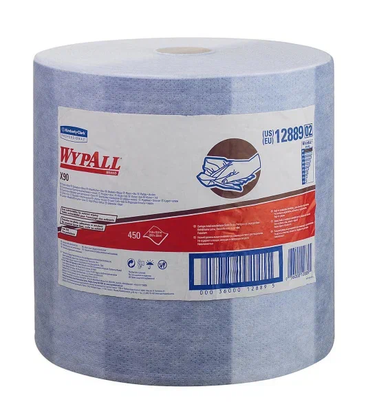 Фото товара: WypAll® X90 Genral Clean — Большой рулон / Синий