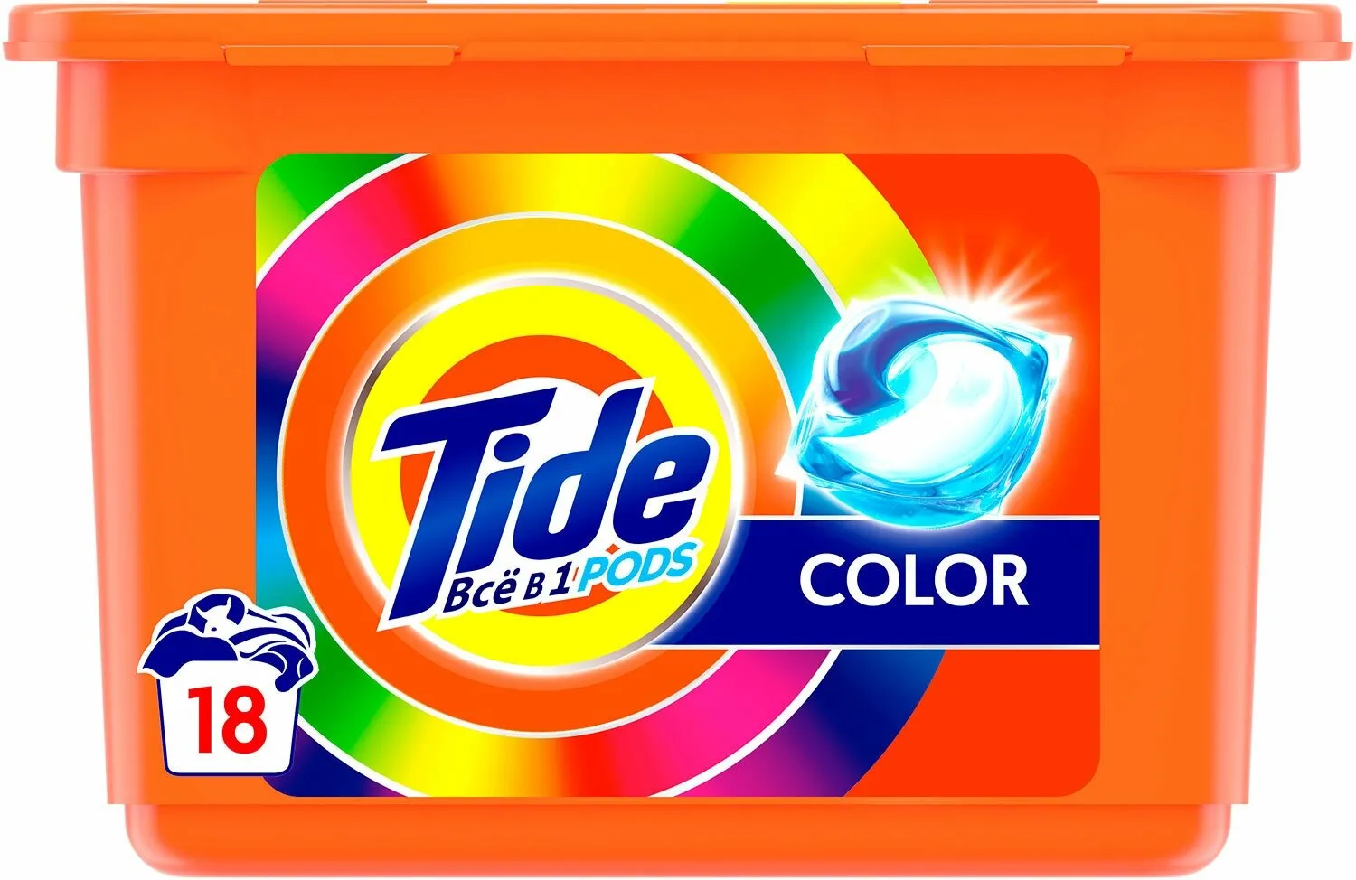 Фото товара: Tide жидкий в капсулах Color 18 шт.×22,8 г