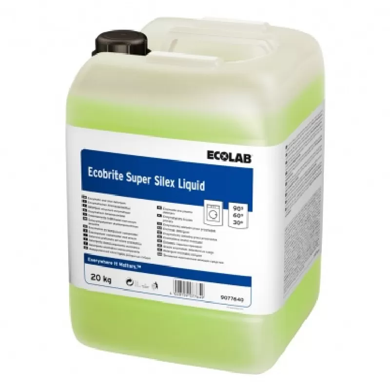 Фото товара: Ecolab Ecobrite Super Silex Liquid комплексное средство для стирки белья на основе энзимов
