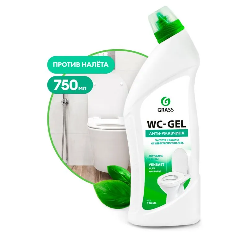 Фото товара: Средство для мытья сантехники   750мл Grass WC-Gel  (219175)