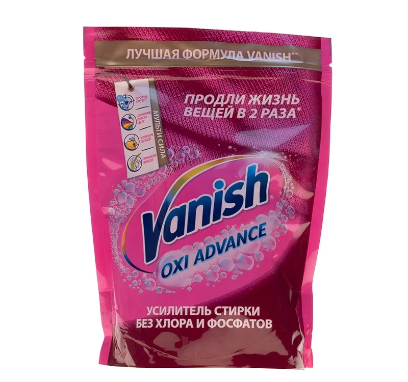 Фото товара: Пятновыводитель  400г Vanish Oxi Advanceдля ткани пачка