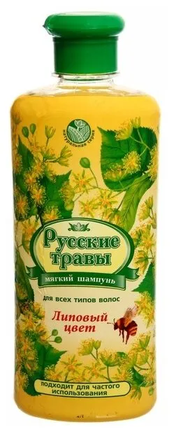 Фото товара: Шампунь Русские травы Липовый цвет, 350 мл