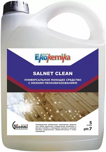 Фото товара: Ekokemika Salnet Clean универсальное нейтральное средство для мытья любых твердых поверхностей, 5 л