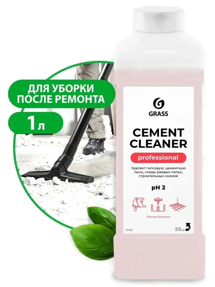 Фото товара: Очиститель после ремонта «Cement Cleaner», канистра 1 л