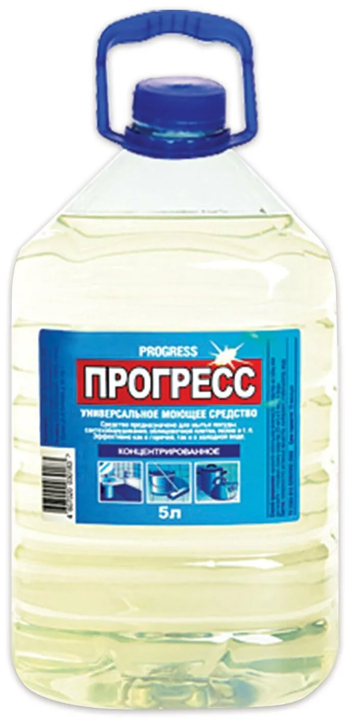 Фото товара: Прогресс Стандарт универсальное моющее средство, 5 л (бутылка ПЭТ, 4 шт.)