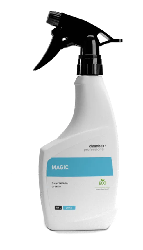 Фото товара: Очиститель стекол CleanBox Professional MAGIC с триггером (готовый к применению раствор), 500 мл