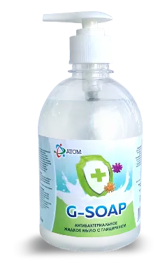 Фото товара: Антибактериальное жидкое мыло с глицерином G-Soap, 600 мл