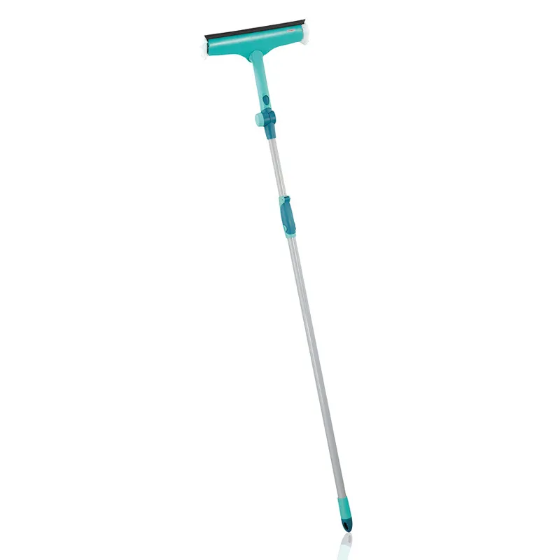 Фото товара: Щетка Leifheit W&F Cleaner L для мытья окон с губкой и телескопической ручкой, 130-210 см