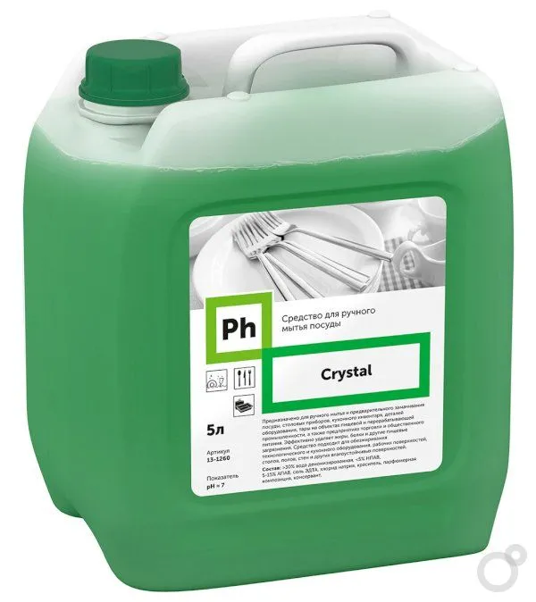 Фото товара: Ph Crystal Средство для мытья посуды, 5 л