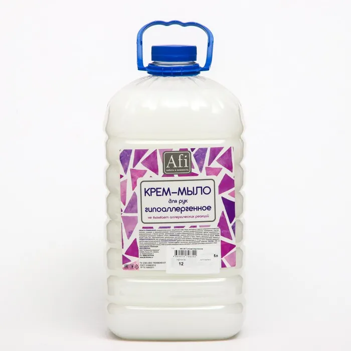 Фото товара: Крем-мыло гипоаллергенное IPC AFI SOAP, 5 л