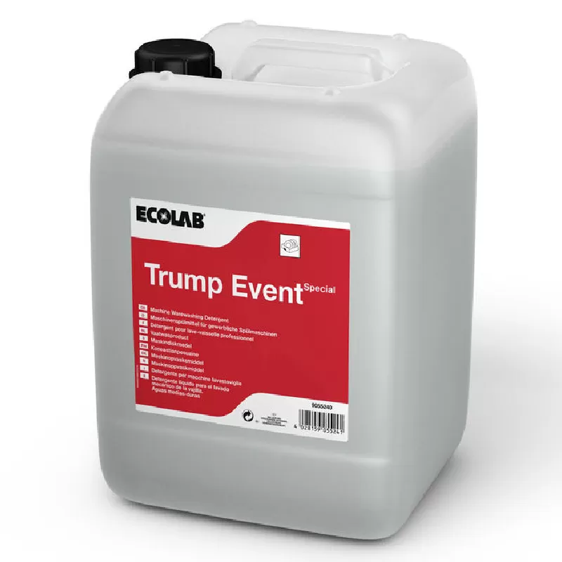Фото товара: Ecolab Trump Event Special жидкое моющее средство для посудомоечных машин для мягкой воды и воды средней жесткости