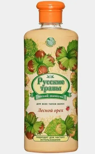 Фото товара: Шампунь Русские травы Лесной орех, 350 мл