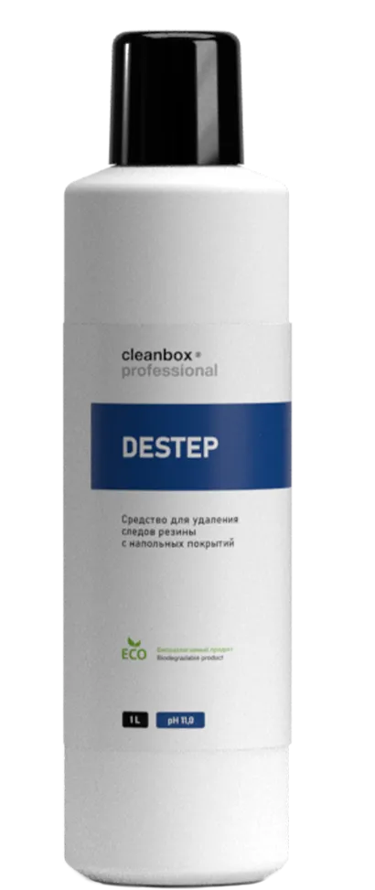 Фото товара: Cредство для удаления следов резины с напольных покрытий CleanBox Professional DESTEP, 1 л