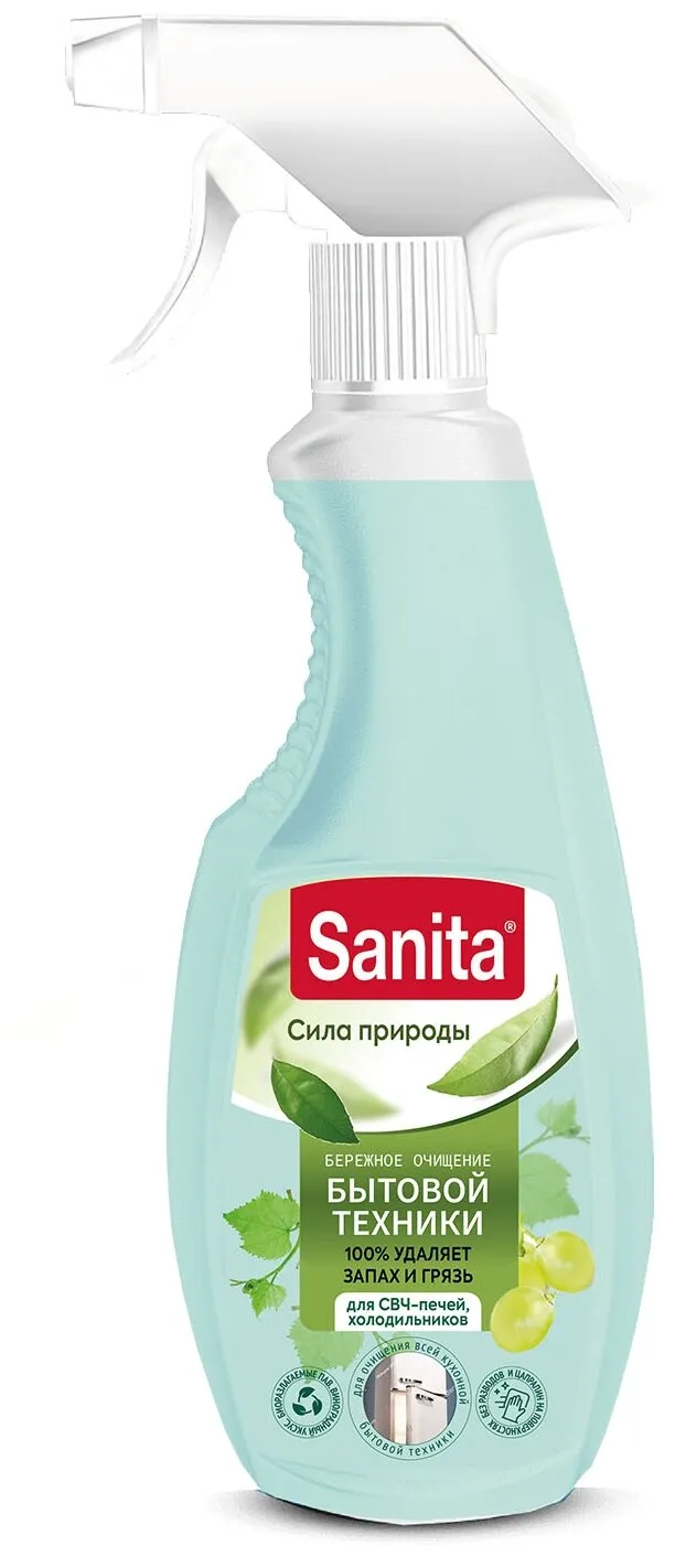 Фото товара: SANITA чистящее средство спрей ДЛЯ БЫТОВОЙ ТЕХНИКИ, 500 мл