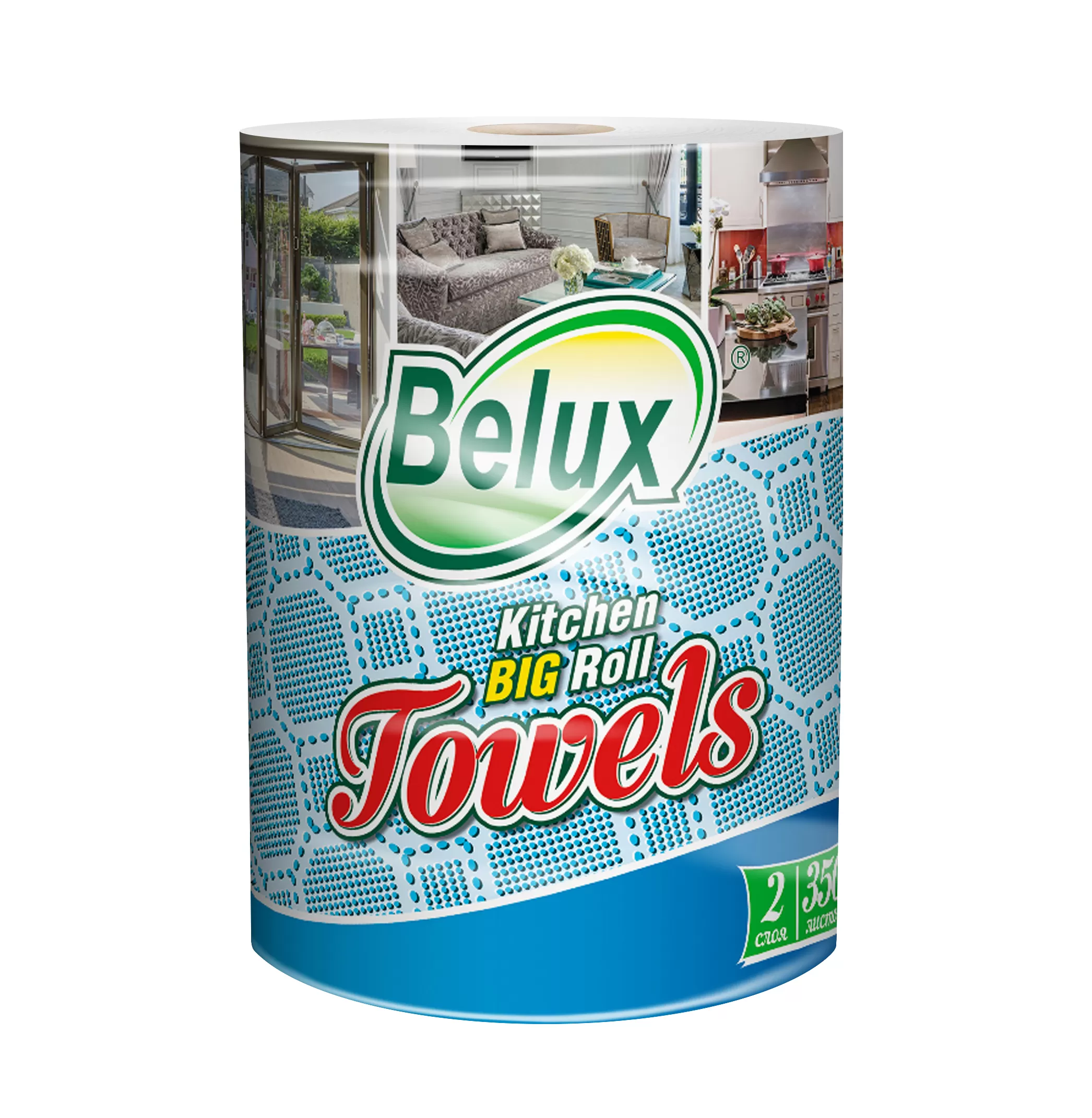 Фото товара: Полотенца в рул. BELUX BIG RoLL, 2-сл, 79м, 350л, белые