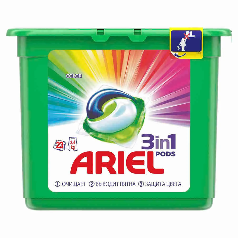 Фото товара: Ariel автомат Гель в капсулах Color, 23 шт.×22,8 г