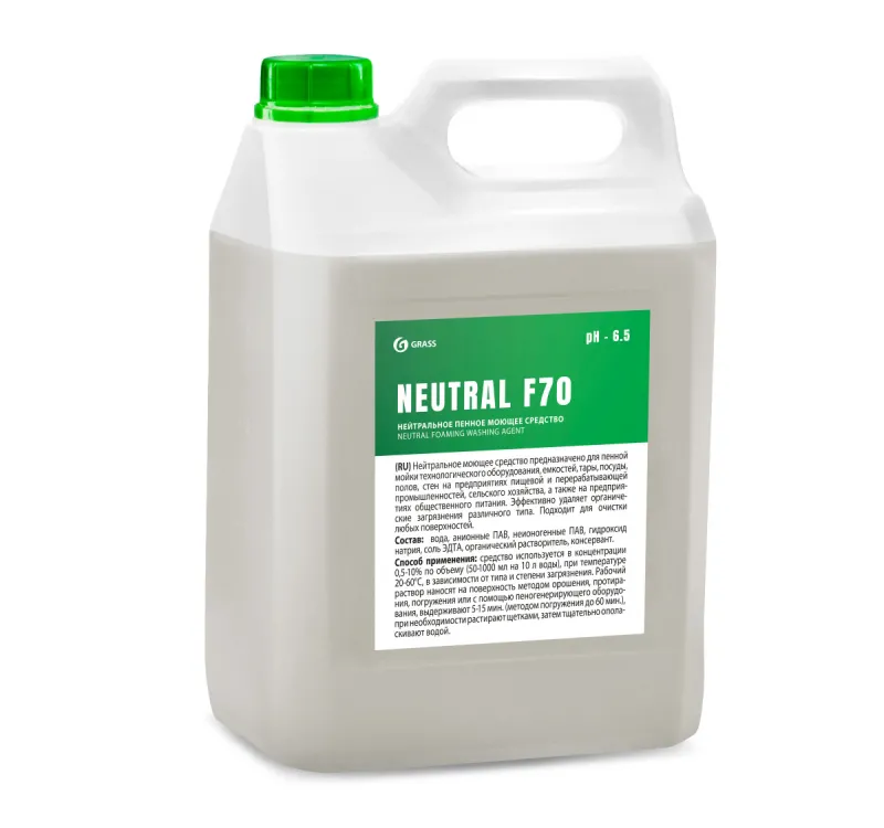 Фото товара: Средство универсальное моющее  5л Grass NEUTRAL F 70 (550043)