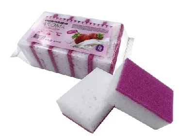 Фото товара: Губки для мытья посуды Colombina AROMA «Клубника», 5 шт.