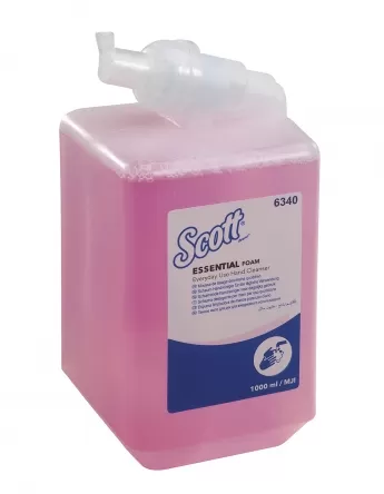 Фото товара: Scott® Essential™ Everyday Use Пенное моющее средство для рук для ежедневного использования — Картридж / Розовый / 1 л
