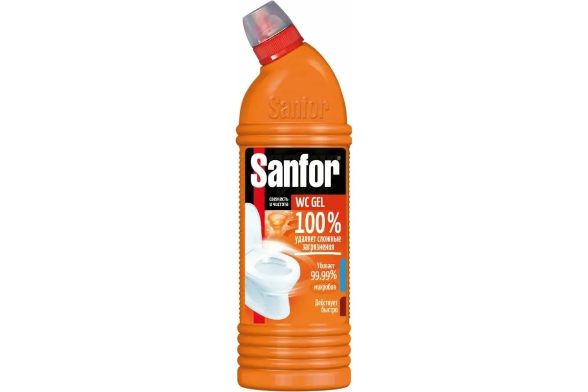 Фото товара: Средство чистящее для унитаза «SANFOR» WC gel super power, 750 г