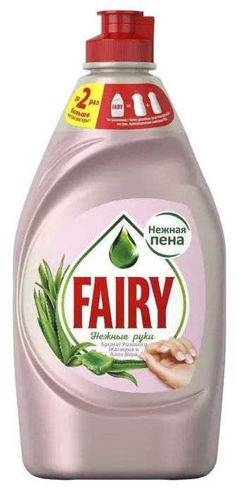 Фото товара: Fairy Окси Нежные руки Розовый жасмин и Алоэ Вера, 900 мл