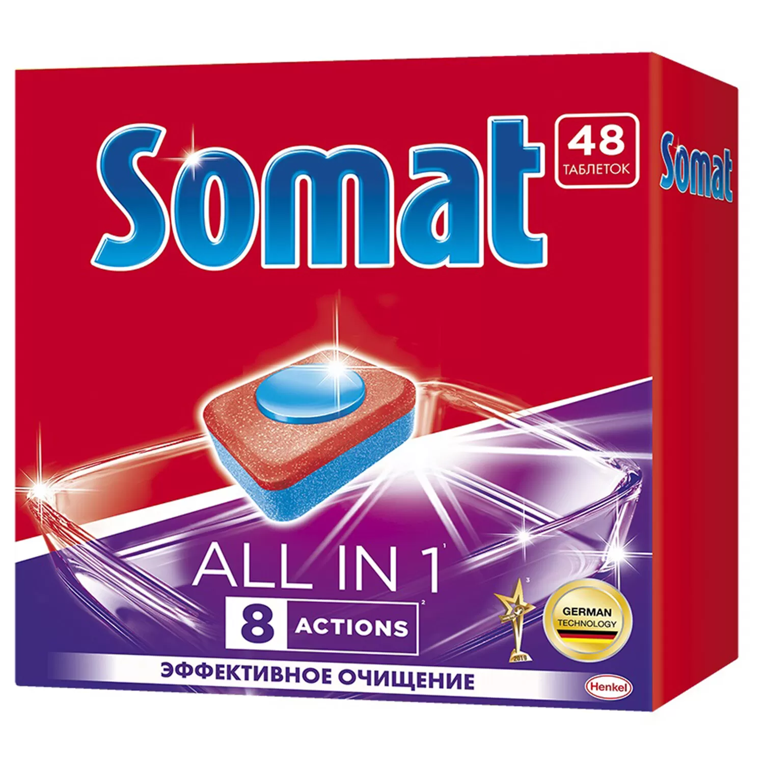 Фото товара: Таблетки для посудомоечных машин 48 шт. SOMAT «All-in-1» 2359002  606078