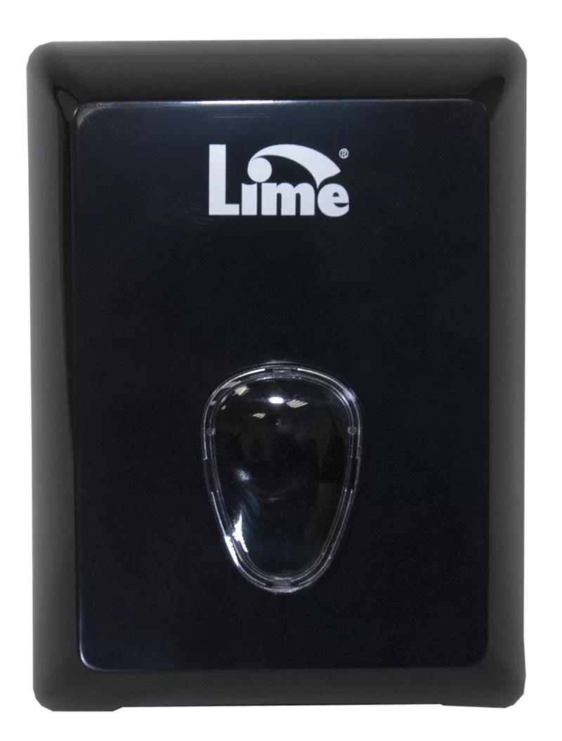 Фото товара: Lime диспенсер для листовой туалетной бумаги V укладки чёрный 21.5 x 12.5 x 16 см