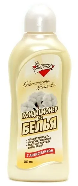 Фото товара: Кондиционер для белья Золушка Нежность хлопка, 0.75 л