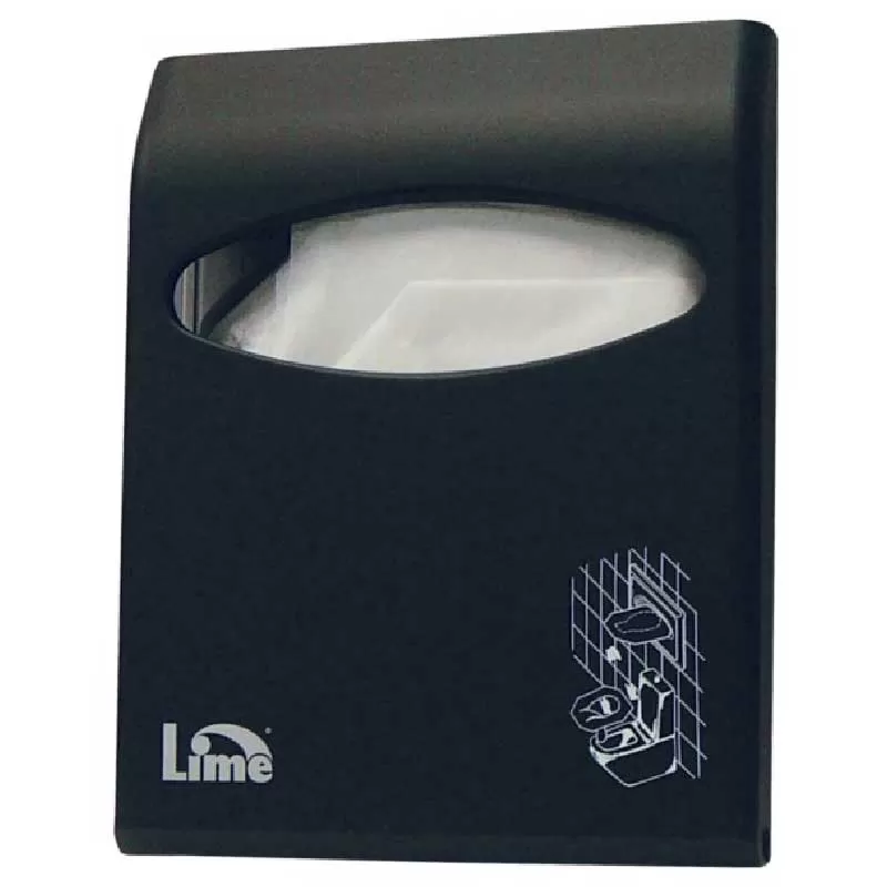 Фото товара: Lime Диспенсер для покрытий на унитаз Color из пластика Soft Touch Mini 29.5х6х23 см