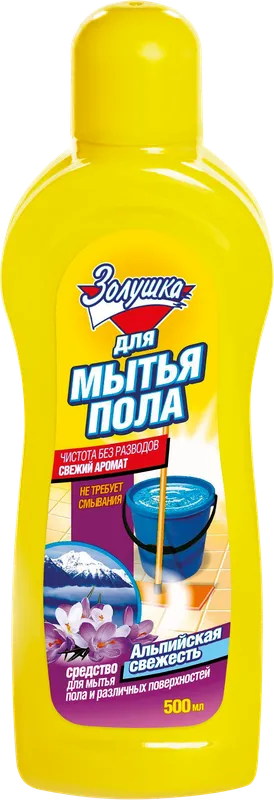 Фото товара: Золушка для мытья полов Альпийская Свежесть, 0.5 л