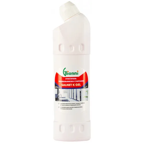 Фото товара: SALNET K GEL Очиститель раковин и унитазов, 0,75 л 1/25