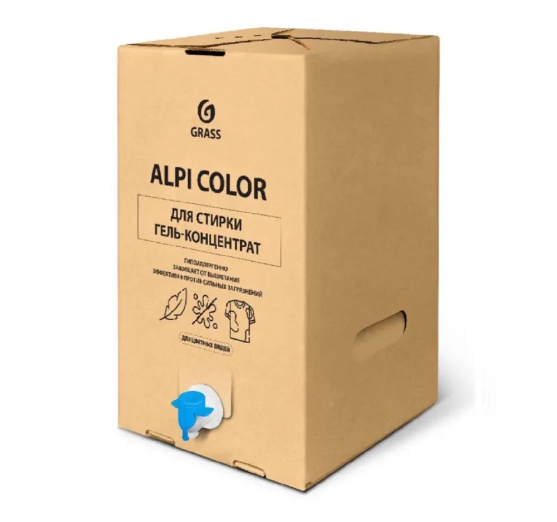 Фото товара: Гель-концентрат для цветных вещей «Alpi color gel», bag-in-box 20,8 кг